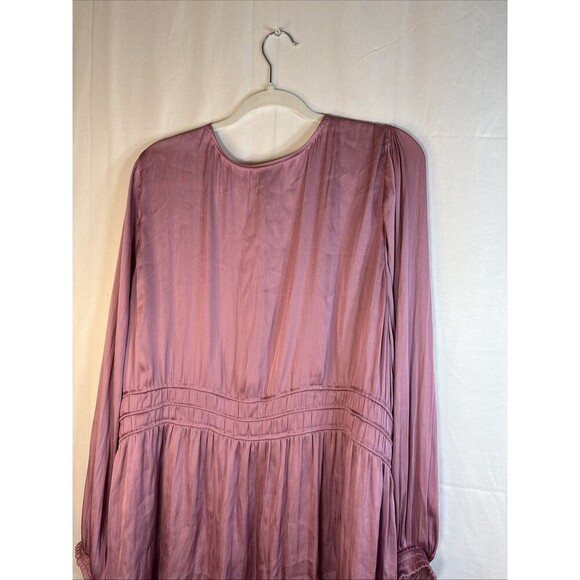 Torrid Long Sleeve Blouse Dusty Rose Size 4XL Preowned - Picture 4 of 12